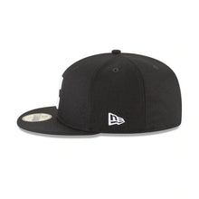Load image into Gallery viewer, Cleveland Indians New Era MLB 59FIFTY 5950 Fitted Cap Hat Black Crown/Visor White C Logo

