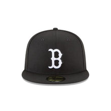 Load image into Gallery viewer, Boston Red Sox New Era MLB 59Fifty 5950 Fitted Cap Hat Black Crown/Visor White Logo
