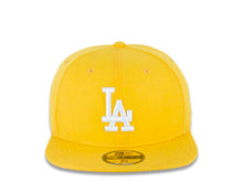 Load image into Gallery viewer, Los Angeles Dodgers New Era MLB 59FIFTY 5950 Fitted Cap Hat Light Yellow Crown/Visor White Logo 

