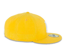 Load image into Gallery viewer, Los Angeles Dodgers New Era MLB 59FIFTY 5950 Fitted Cap Hat Light Yellow Crown/Visor White Logo 
