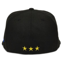 Load image into Gallery viewer, Philippines New Era 59FIFTY 5950 Fitted Cap Hat Black Crown/Visor Philippines Crest Flag Logo 3 Stars Back Logo
