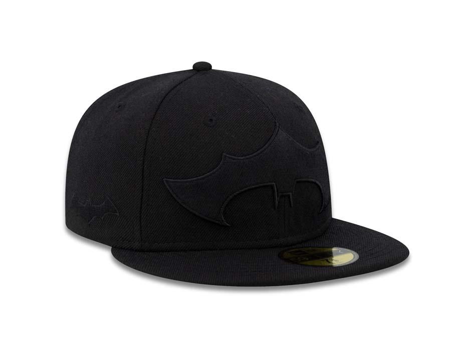 Batzarro New Era 59FIFTY 5950 Fitted Cap Hat Black Crown/Visor Black Logo 