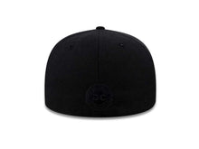 Load image into Gallery viewer, Batzarro New Era 59FIFTY 5950 Fitted Cap Hat Black Crown/Visor Black Logo 
