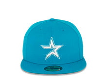 Load image into Gallery viewer, Houston Astros New Era MLB 59FIFTY 5950 Fitted Cap Hat Light Blue Jewel Crown/Visor White Logo 
