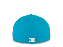Load image into Gallery viewer, Houston Astros New Era MLB 59FIFTY 5950 Fitted Cap Hat Light Blue Jewel Crown/Visor White Logo 
