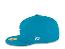 Load image into Gallery viewer, Houston Astros New Era MLB 59FIFTY 5950 Fitted Cap Hat Light Blue Jewel Crown/Visor White Logo 
