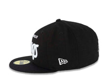 Load image into Gallery viewer, Los Angeles Kings New Era NHL 59FIFTY 5950 Fitted Cap Hat Black Crown/Visor White “Text” Logo 
