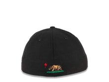 Load image into Gallery viewer, CALI CALIfornia New Era 59FIFTY 5950 Fitted Cap Hat Black Crown/Visor White Script Logo
