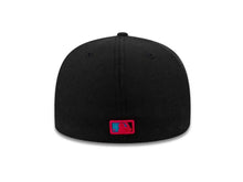 Load image into Gallery viewer, Minnesota Twins New Era MLB 59FIFTY 5950 Fitted Cap Hat Black Crown/Visor Blue/Red Logo 
