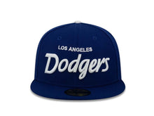 Load image into Gallery viewer, Los Angeles Dodgers New Era MLB 59FIFTY 5950 Fitted Cap Hat Royal Blue Crown/Visor White Text Logo 
