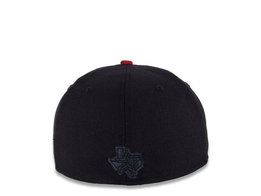 Houston Astros Baseball Cap New Era Hat 5950 Fitted MLB Black White 59Fifty