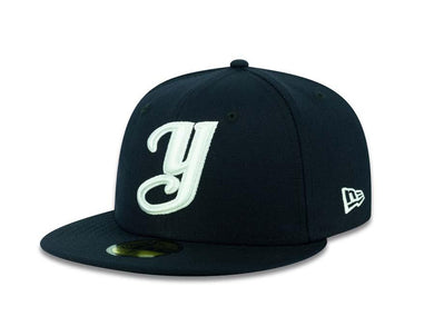 Yaquis de Obregon New Era 59FIFTY 5950 Fitted Cap Hat Navy Crown/Visor White ??úY??Ñ Logo 
