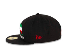 Load image into Gallery viewer, California Republic New Era 59FIFTY 5950 Fitted Cap Hat Black Crown/Visor Green/White/Red Logo 
