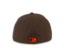 Load image into Gallery viewer, San Diego Padres New Era MLB 59FIFTY 5950 Fitted Cap Hat Light Brown Crown/Visor Orange/Yellow “Text” Logo Green UV
