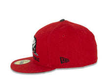 Load image into Gallery viewer, California Replubic New Era 59FIFTY 5950 Fitted Cap Hat Red Crown/Visor White/Black Bear Logo
