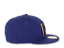 Load image into Gallery viewer, CALI CALIfornia New Era 59FIFTY 5950 Fitted Cap Hat Royal Blue Crown/Visor California Flag Inside CALI Script Logo
