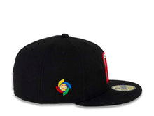 Load image into Gallery viewer, Mexico New Era WBC 59FIFTY 5950 Fitted Cap Hat Black Crown/Visor Green/White/Red Logo
