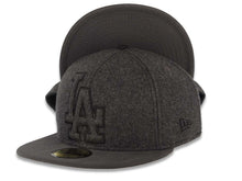 Load image into Gallery viewer, Los Angeles Dodgers New Era MLB 59FIFTY 5950 Fitted Cap Hat Shadow Tech Gray Crown/Visor Black XL Logo
