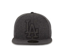 Load image into Gallery viewer, Los Angeles Dodgers New Era MLB 59FIFTY 5950 Fitted Cap Hat Shadow Tech Gray Crown/Visor Black XL Logo
