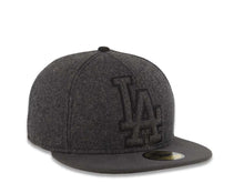 Load image into Gallery viewer, Los Angeles Dodgers New Era MLB 59FIFTY 5950 Fitted Cap Hat Shadow Tech Gray Crown/Visor Black XL Logo
