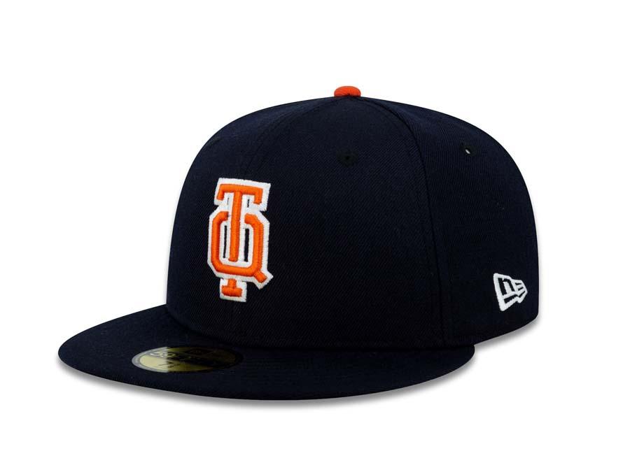 Mexican Tigers New Era 59FIFTY 5950 Fitted Cap Hat Navy Crown/Visor Orange/White Logo 
