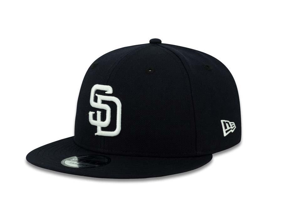 San Diego Padres New Era MLB 9FIFTY 950 Snapback Cap Hat Navy Crown/Visor White Logo 