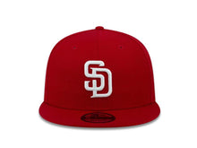 Load image into Gallery viewer, San Diego Padres New Era MLB 9FIFTY 950 Snapback Cap Hat Red Crown/Visor White Logo 
