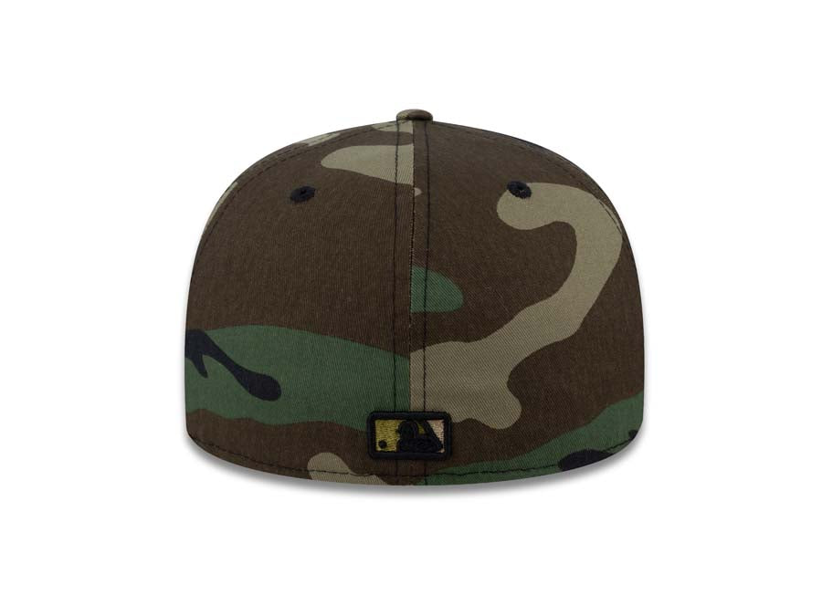 San Diego Padres New Era MLB 59FIFTY 5950 Fitted Cap Hat Camo Crown/Visor  White/Black Logo (Armed Forces Day 2020)