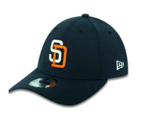 Load image into Gallery viewer, San Diego Padres New Era MLB 39THIRTY 3930 Flexfit Cap Hat Navy Crown/Visor White/Orange Logo (Tony Gwynn Era)
