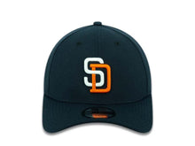 Load image into Gallery viewer, San Diego Padres New Era MLB 39THIRTY 3930 Flexfit Cap Hat Navy Crown/Visor White/Orange Logo (Tony Gwynn Era)
