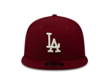 Load image into Gallery viewer, Los Angeles Dodgers New Era MLB 9FIFTY 950 Snapback Cap Hat Maroon Crown/Visor White Logo 
