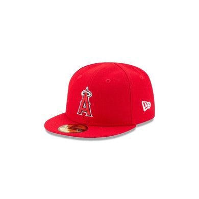 Los Angeles Anaheim Angels New Era MLB 59FIFTY 5950 Fitted Cap Hat Red Crown/Visor Team Color Logo 