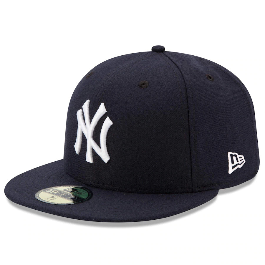 (Infant) New York Yankees New Era MLB 59FIFTY 5950 Fitted Cap Hat Navy Crown/Visor White Logo (My 1st First)