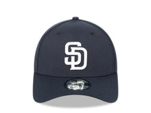 Load image into Gallery viewer, San Diego Padres New Era MLB 39THIRTY 3930 Flexfit Cap Hat Navy Crown/Visor White Logo 
