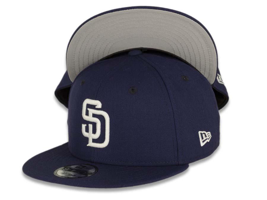 San Diego Padres New Era MLB 9FIFTY 950 Snapback Cap Hat Navy Crown/Visor White Logo 
