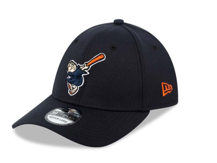 San Diego Padres New Era MLB 39THIRTY 3930 Flexfit Cap Hat Navy Crown/Visor Navy/Orange Friar Logo 
