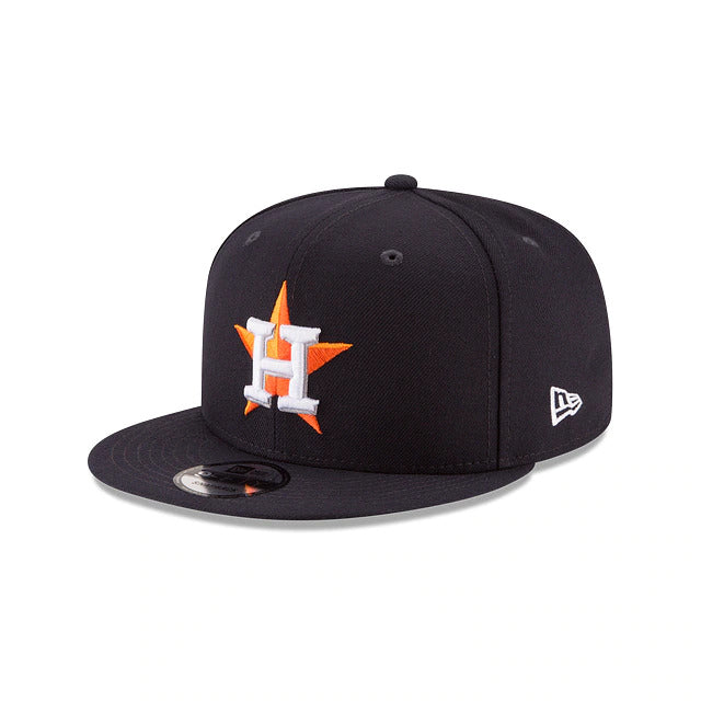 Houston Astros New Era MLB 9FIFTY 950 Snapback Cap Hat Navy Crown/Visor Team Color Logo 
