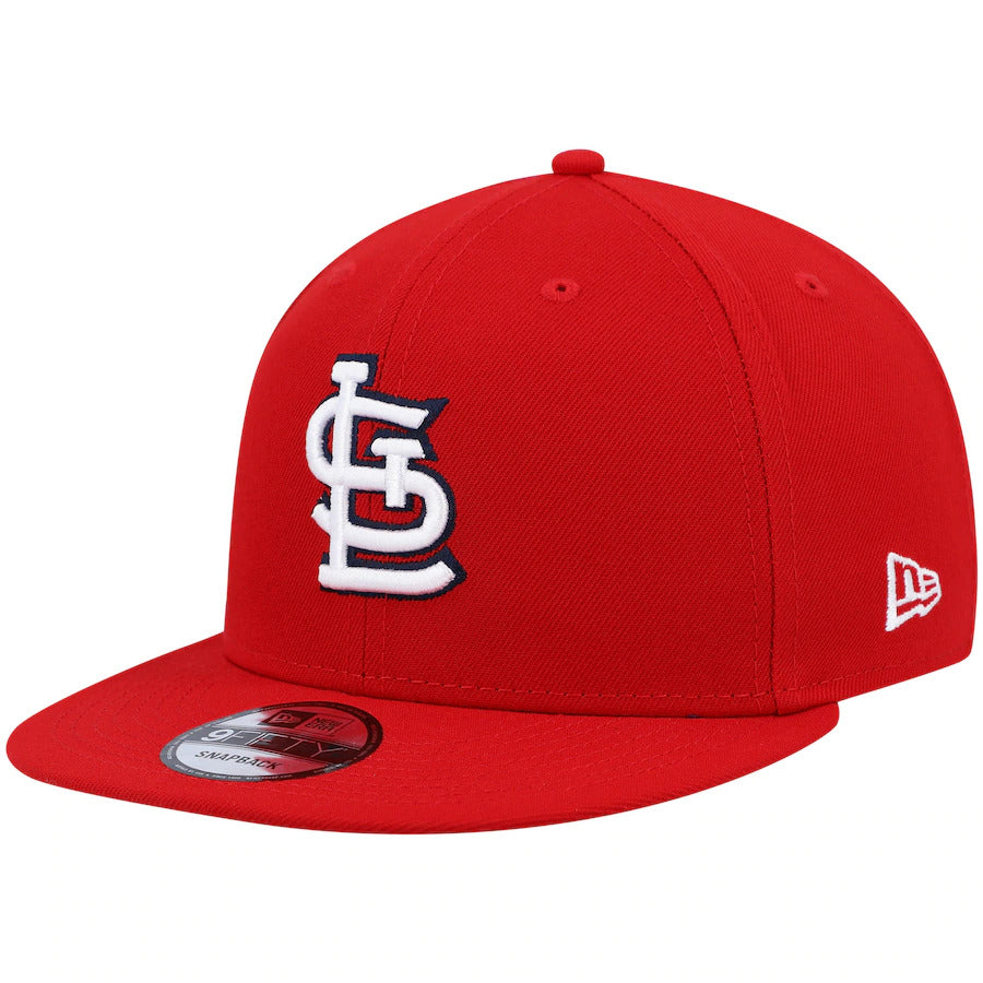 St. Louis Cardinals New Era MLB 9FIFTY 950 Snapback Cap Hat Red Crown/Visor White/Navy Logo