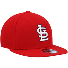 Load image into Gallery viewer, St. Louis Cardinals New Era MLB 9FIFTY 950 Snapback Cap Hat Red Crown/Visor White/Navy Logo
