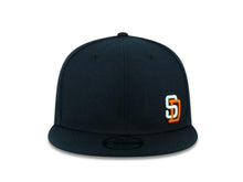 Load image into Gallery viewer, San Diego Padres New Era MLB 59FIFTY 5950 Fitted Cap Hat Navy Crown/Visor White/Orange Side Flawless Logo 
