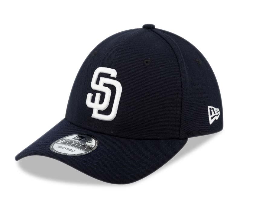 San Diego Padres New Era MLB 9FORTY 940 Adjustable Cap Hat Navy Crown/Visor White Logo 