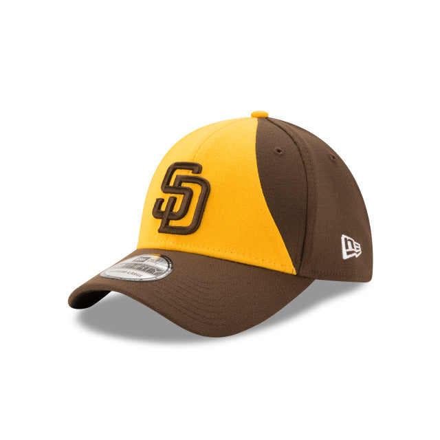 San Diego Padres New Era MLB 59FIFTY 5950 Fitted Cap Hat Gold/Brown Crown Brown Visor Brown Logo
