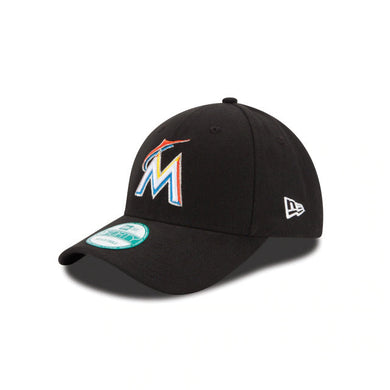 Miami Marlins New Era MLB 9FORTY 940 Adjustable Cap Hat Black Crown/Visor Team Color Logo 
