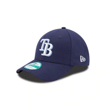 Load image into Gallery viewer, Tampa Bay Rays New Era MLB 9FORTY 940 Adjustable Cap Hat Navy Crown/Visor White/Sky Blue Logo 
