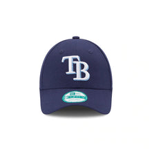 Load image into Gallery viewer, Tampa Bay Rays New Era MLB 9FORTY 940 Adjustable Cap Hat Navy Crown/Visor White/Sky Blue Logo 
