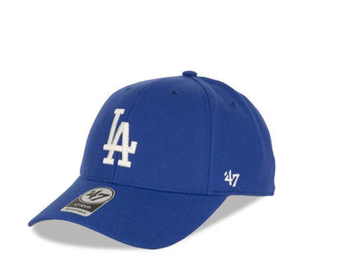 Los Angeles Dodgers '47 Brand MLB MVP Adjustable Cap Hat Dark Royal Blue Crown/Visor White Logo (Team Color)