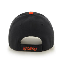 Load image into Gallery viewer, San Francisco Giants &#39;47 MVP Adjustable Cap Hat Team Color Black Crown/Visor Orange Logo 
