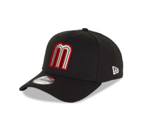 Load image into Gallery viewer, Mexico 39THIRTY 3930  WBC Flexfit Cap Hat Team Color Black Crown/Visor Green/White/Red Logo 
