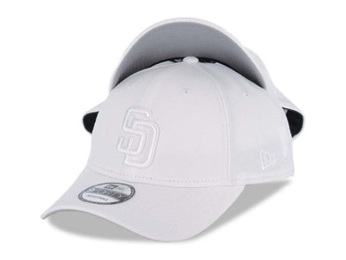 San Diego Padres New Era MLB 9FORTY 940 Adjustable Cap Hat White Crown/Visor White Logo