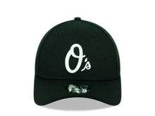 Load image into Gallery viewer, Baltimore Orioles New Era MLB 9FORTY 940 Adjustable Cap Hat Black Crown/Visor White Logo 
